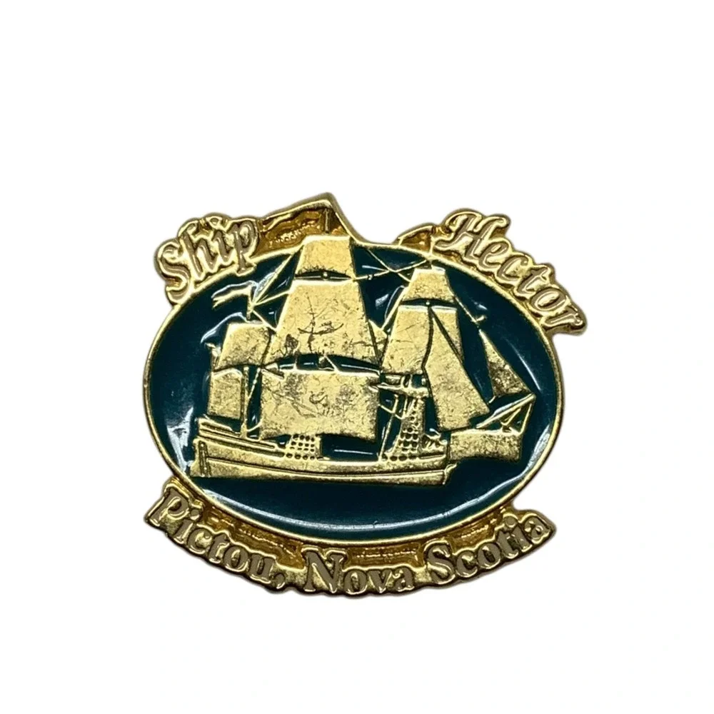 Ship Hector Pictou Nova Scotia Lapel Pin Nautical‎ Souvenir Travel